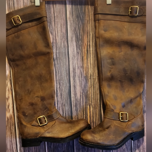 Jeffrey Campbell Distressed vintaged leather Boots - Picture 3 of 11